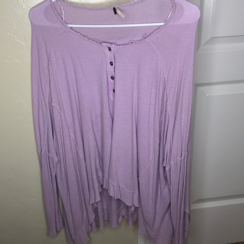 Free People lavender flowy top